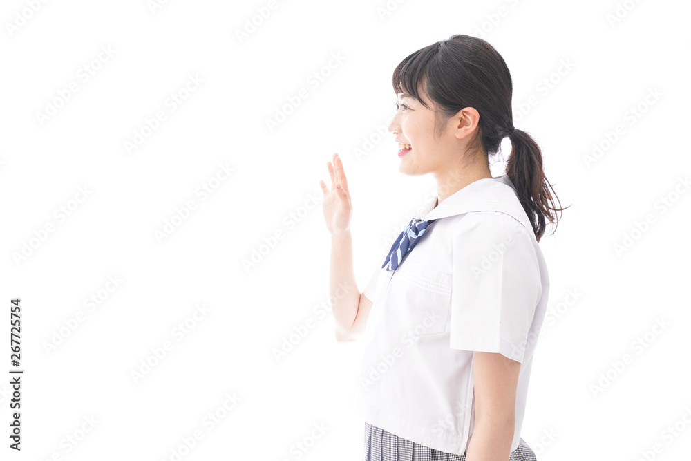 笑顔の学生 笑顔の学生