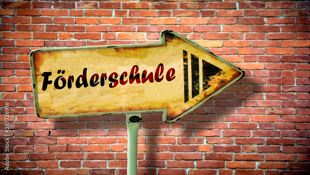 Fototapeta premium Schild 380 - Förderschule