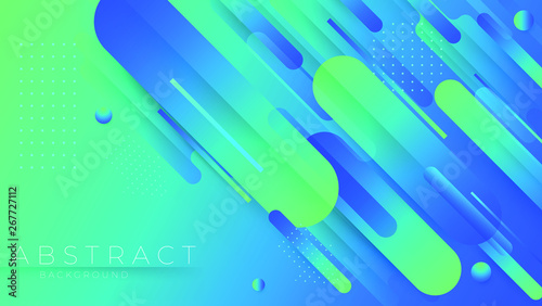 Minimal geometric Trendy gradient shapes composition. background Vector illustration.-Vector