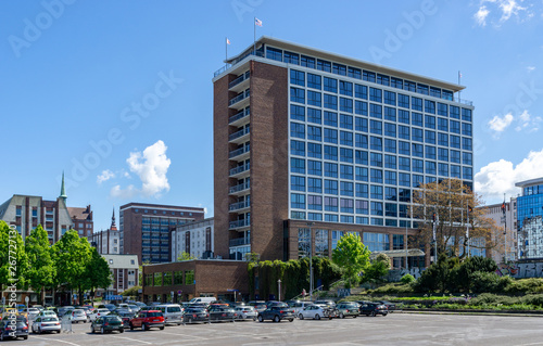 apartment building in the city of rostock