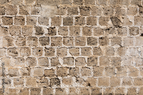 Grey brick wall