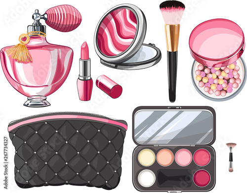 Cosmetics and  beauty set