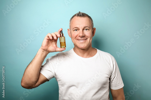 Handsome middle-aged man wi...