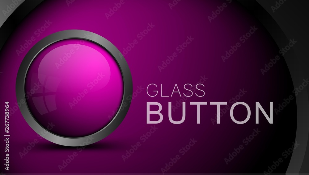 Pink round shape web button with metal frame. Button for ui apps and games. Pink round shape web button with metal frame. Button for ui apps and games.