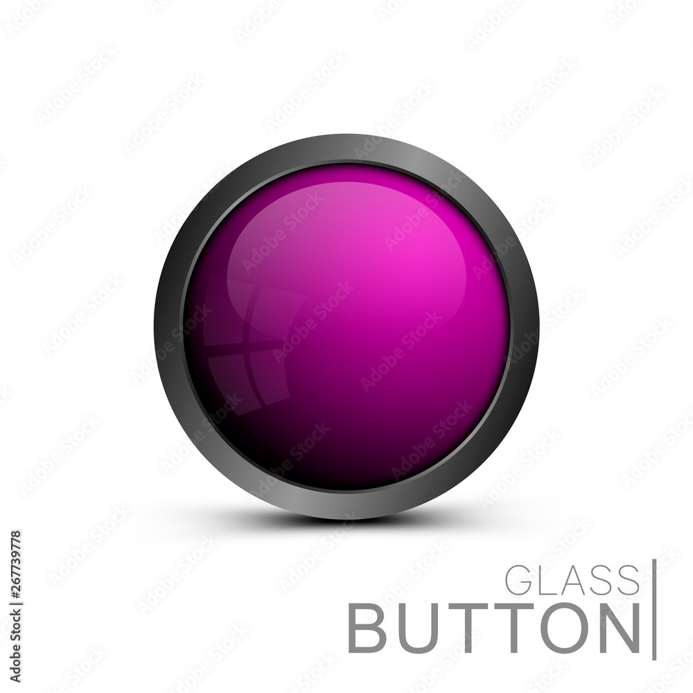 Pink trendy vector button for web interface. Modern round button for use in ui, apps, software and games. Pink trendy vector button for web interface. Modern round button for use in ui, apps, software and games.