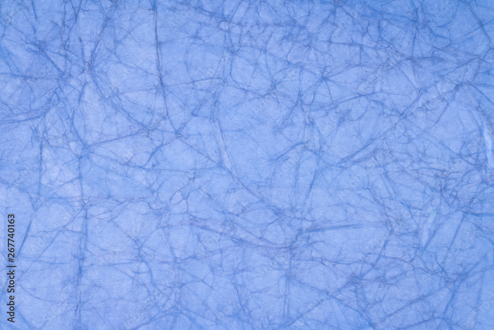 Obraz premium Blue crumpled paper texture