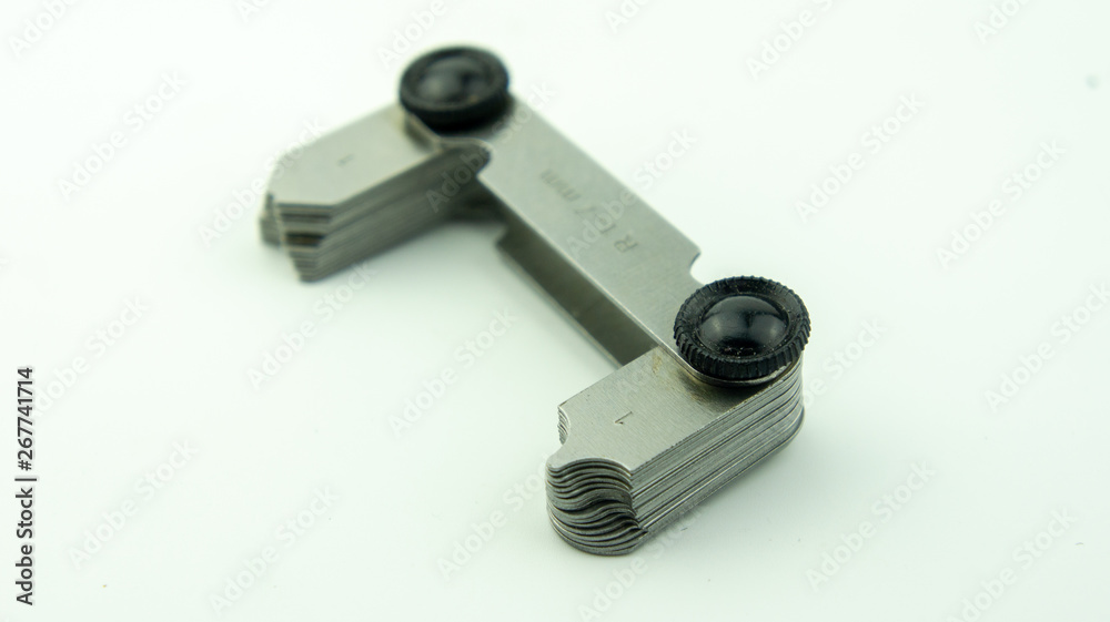 Radius gauge for engineering checking or inspection Radius gauge for engineering checking or inspection