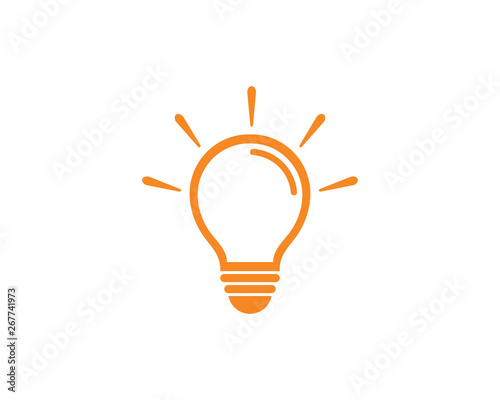 light bulb logo template vector icon illustration design 