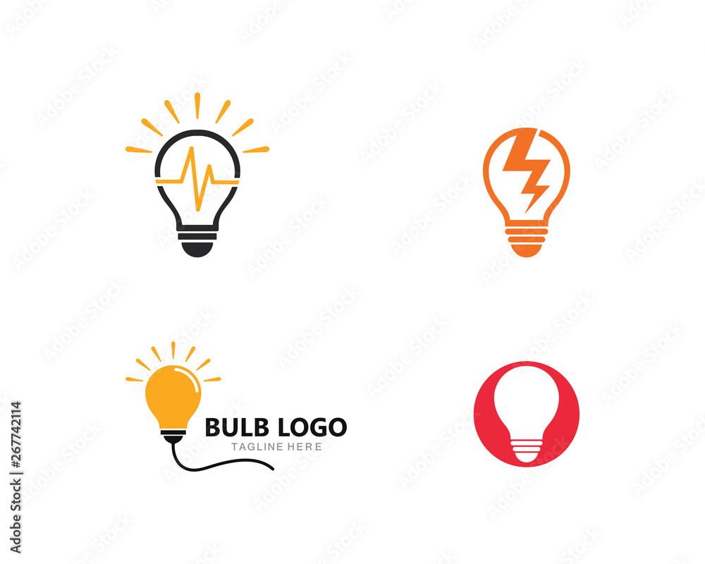 light bulb logo template vector icon illustration design light bulb logo template vector icon illustration design