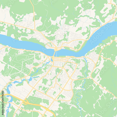 Empty vector map of Saguenay  Quebec  Canada