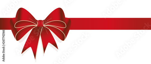 red colored ribbon bow