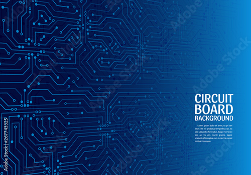 High-tech technology abstract background. Abstract 3D circuit board. Futuristic vector illustration.