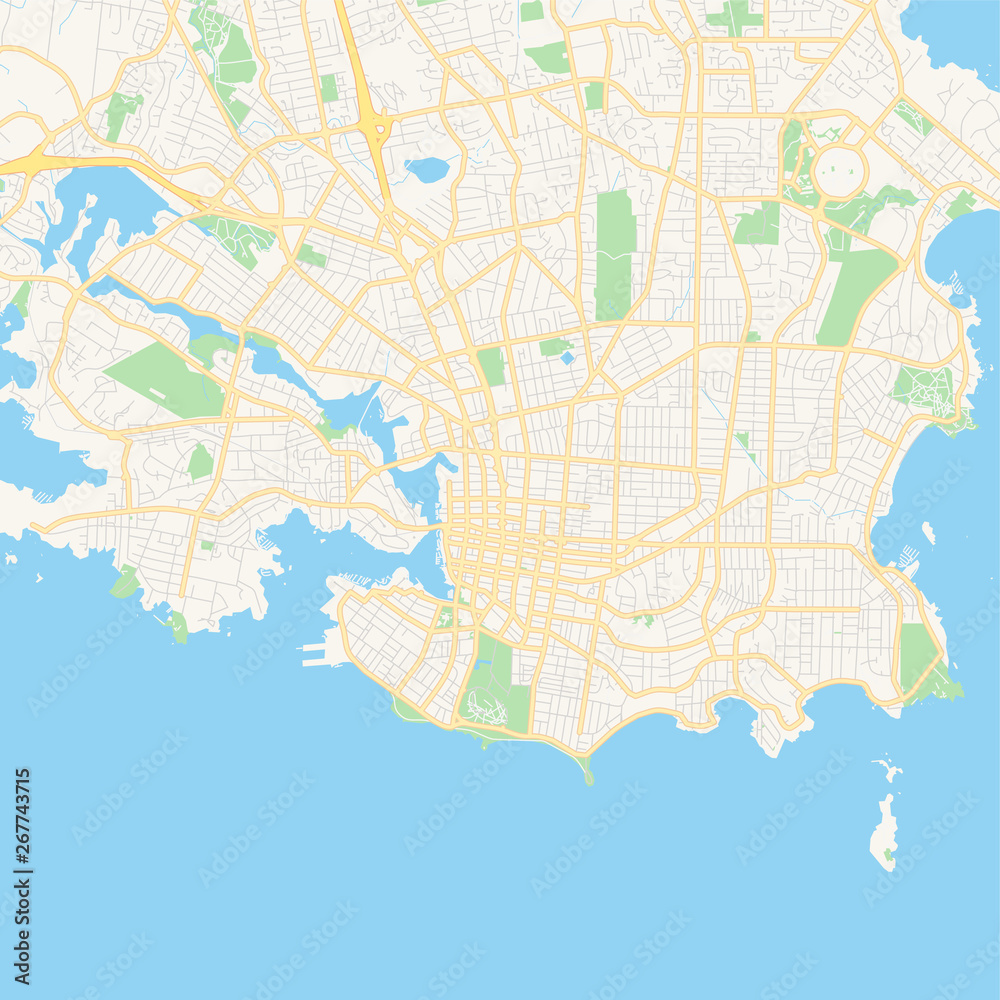 Empty vector map of Victoria, British Columbia, Canada Empty vector map of Victoria, British Columbia, Canada