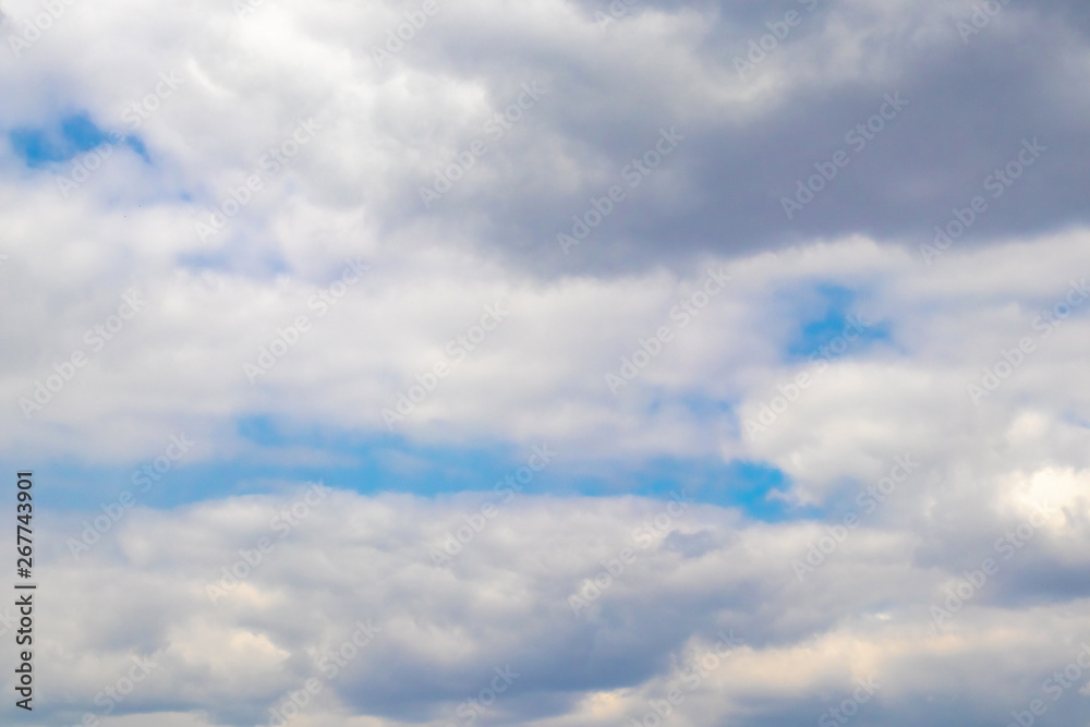 Sky with clouds, natural background