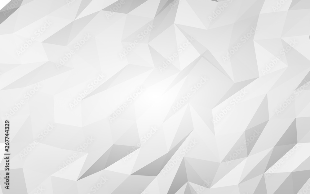 White abstract background. Lowpoly backdrop. Crumpled paper. 3D illustration White abstract background. Lowpoly backdrop. Crumpled paper. 3D illustration