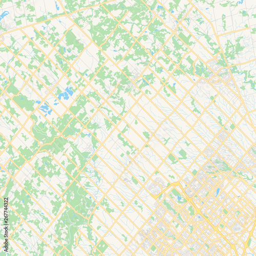 Empty vector map of Caledon, Ontario, Canada photo