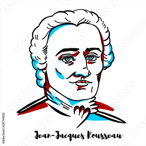 Jean-Jacques Rousseau Portrait photo