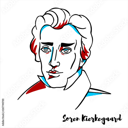 Soren Kierkegaard Portrait photo