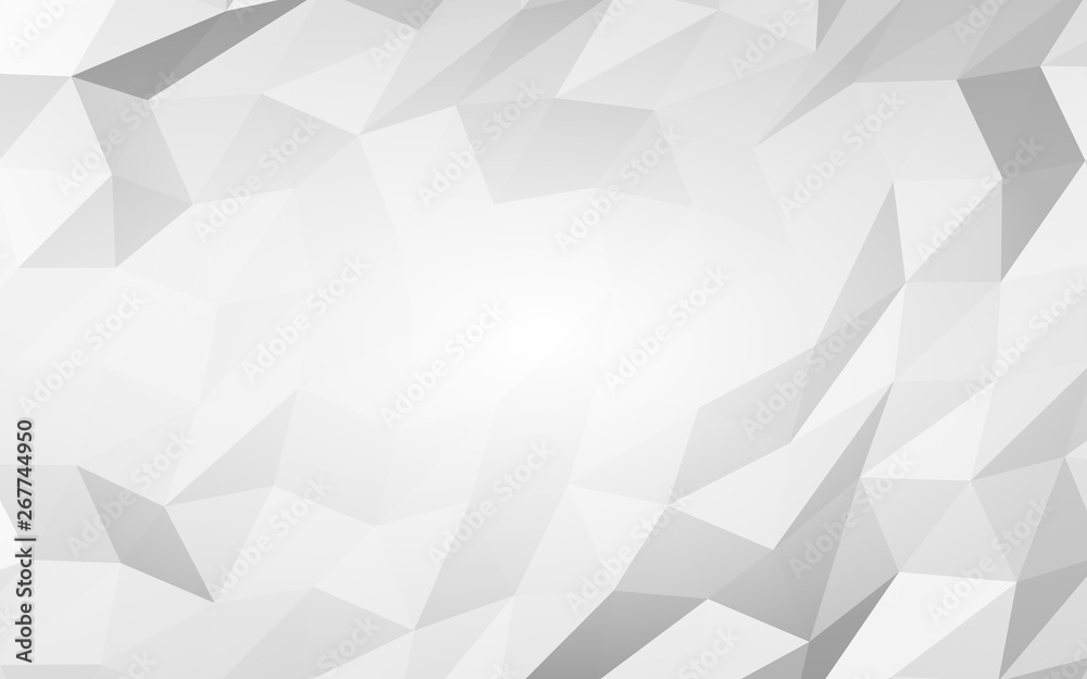 White abstract background. Lowpoly backdrop. Crumpled paper. 3D illustration White abstract background. Lowpoly backdrop. Crumpled paper. 3D illustration