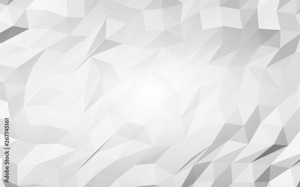 White abstract background. Lowpoly backdrop. Crumpled paper. 3D illustration White abstract background. Lowpoly backdrop. Crumpled paper. 3D illustration