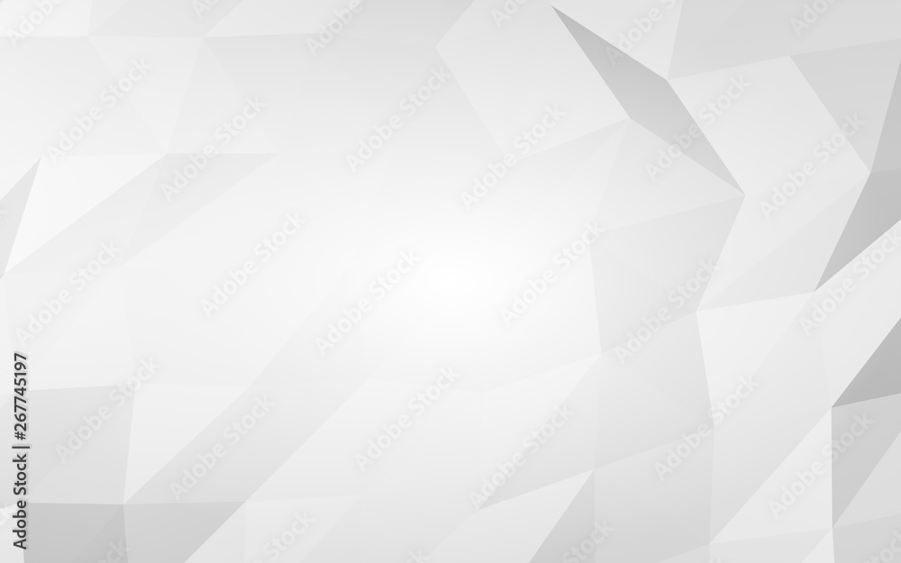 White abstract background. Lowpoly backdrop. Crumpled paper. 3D illustration White abstract background. Lowpoly backdrop. Crumpled paper. 3D illustration
