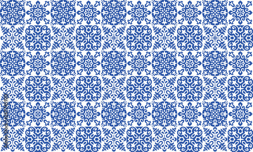 Azulejos Tile Vector Seamless Pattern