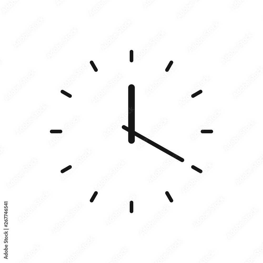 Clock icon, time icon vector Clock icon, time icon vector