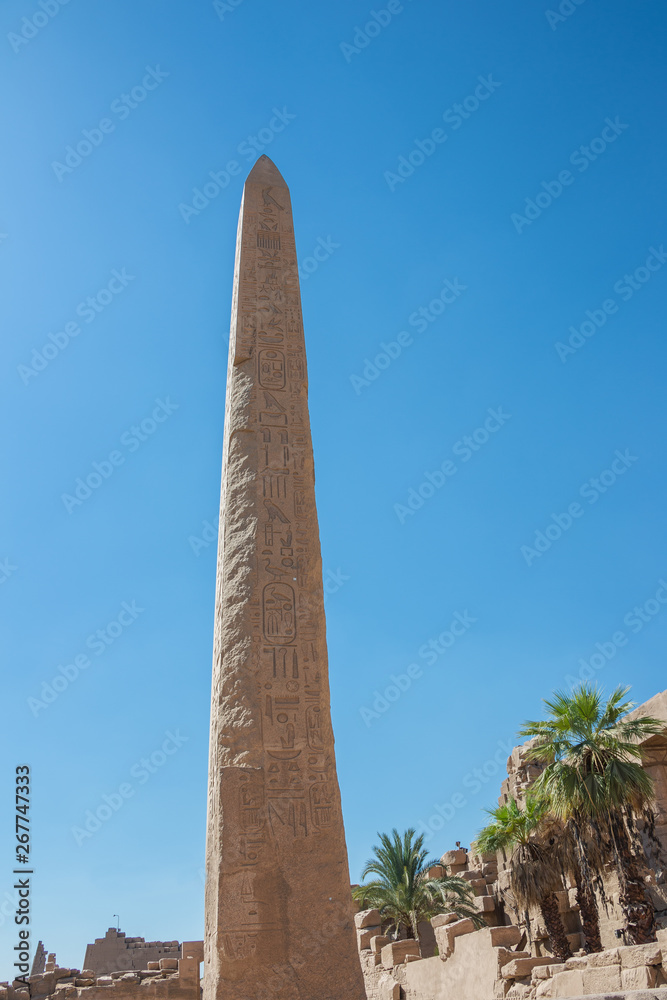 Obelisk of Thutmoses I in the Temple Complex of Karnak
