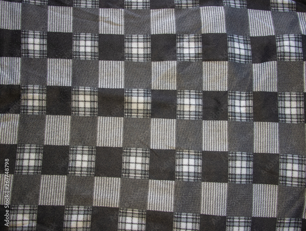 Checkered Fabric Background, Seamless fabric texture background Checkered Fabric Background, Seamless fabric texture background