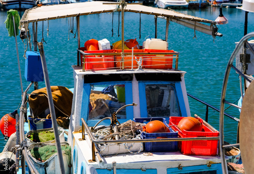 Fishing boat equipped with nets