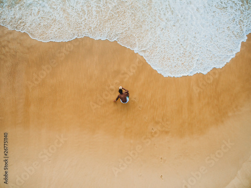 phuket beach aerial view, thailand