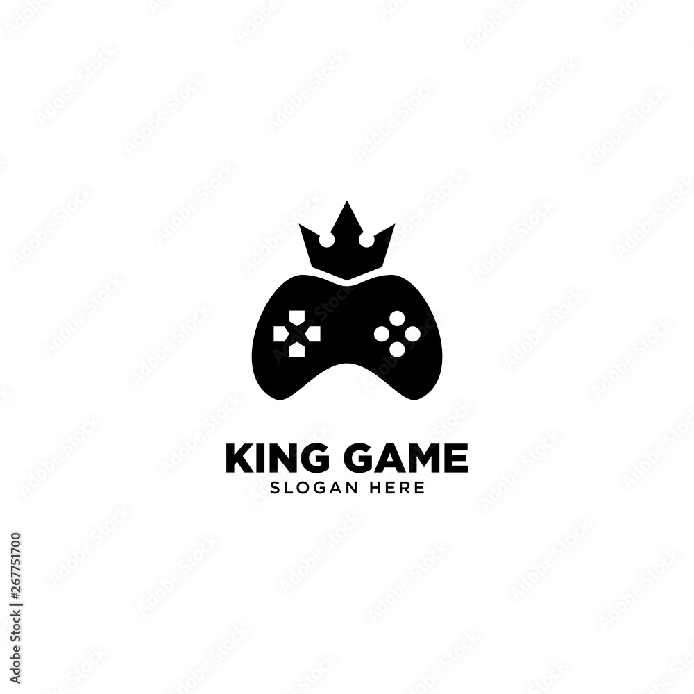 Obraz premium King Game Logo Design Vector