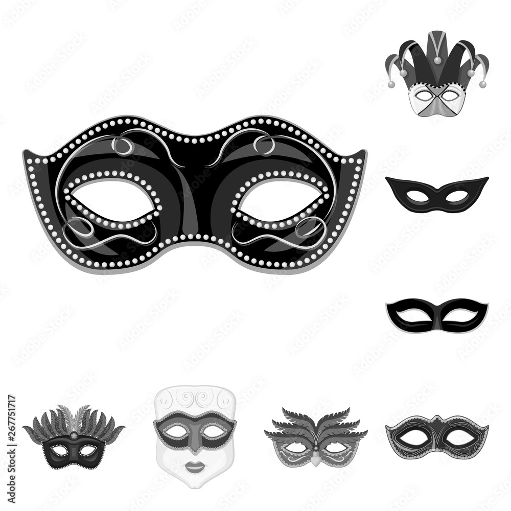 Vector design of Venezia and festival symbol. Set of Venezia and celebration vector icon for stock. Vector design of Venezia and festival symbol. Set of Venezia and celebration vector icon for stock.