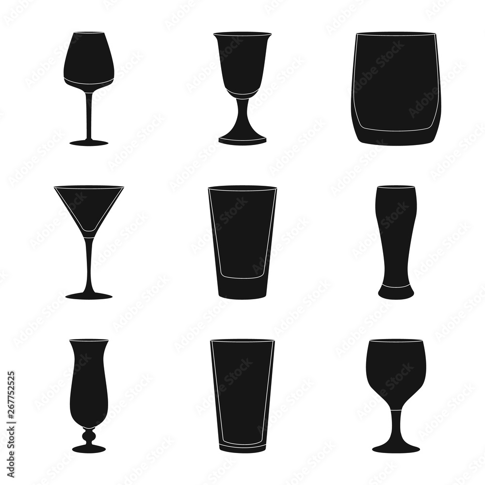 Vector design of texture and volume symbol. Collection of texture and container stock vector illustration. Vector design of texture and volume symbol. Collection of texture and container stock vector illustration.