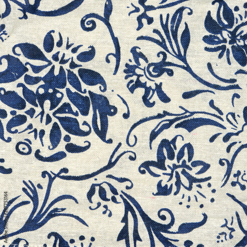 Obraz na płótnie Material dyed batik background