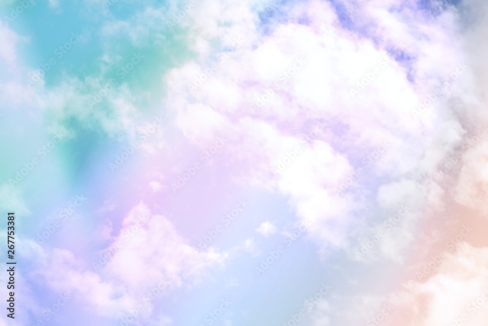 pastel color sky background, soft tone color background.