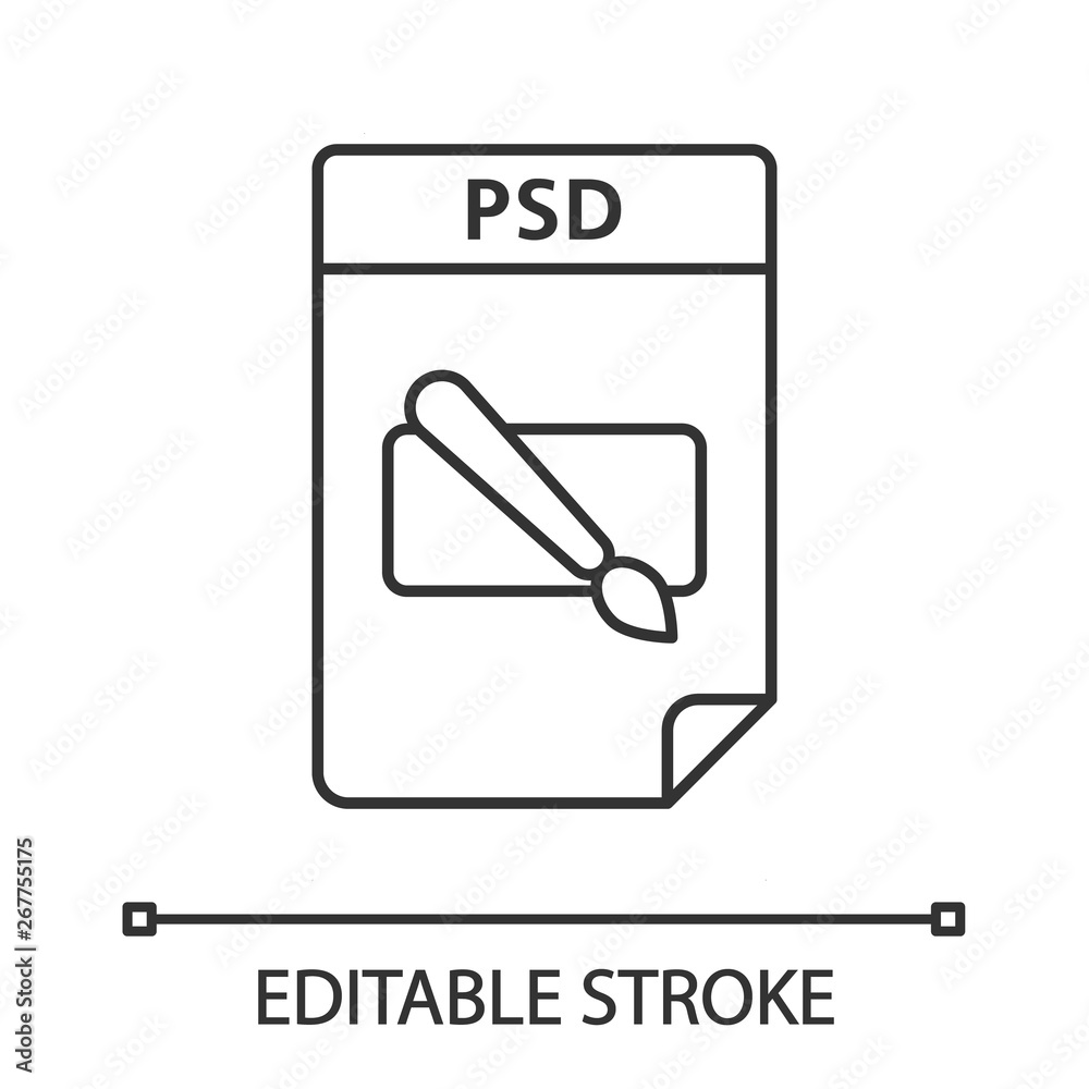PSD file linear icon PSD file linear icon