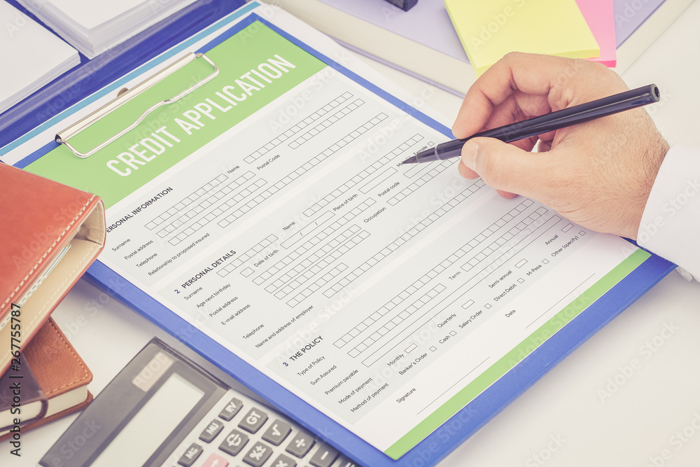 CREDIT APPLICATION FORM CONCEPT CREDIT APPLICATION FORM CONCEPT