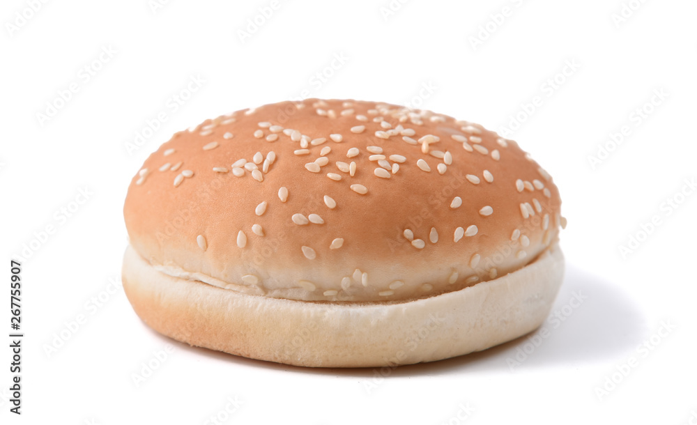 Burger bun isolated on white background Burger bun isolated on white background