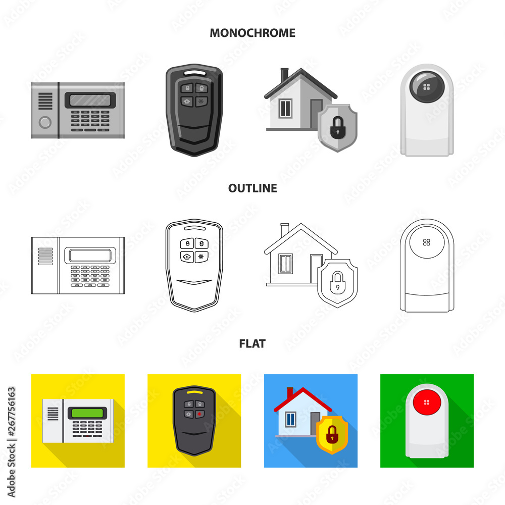 Vector illustration of office and house sign. Set of office and system stock vector illustration. Vector illustration of office and house sign. Set of office and system stock vector illustration.
