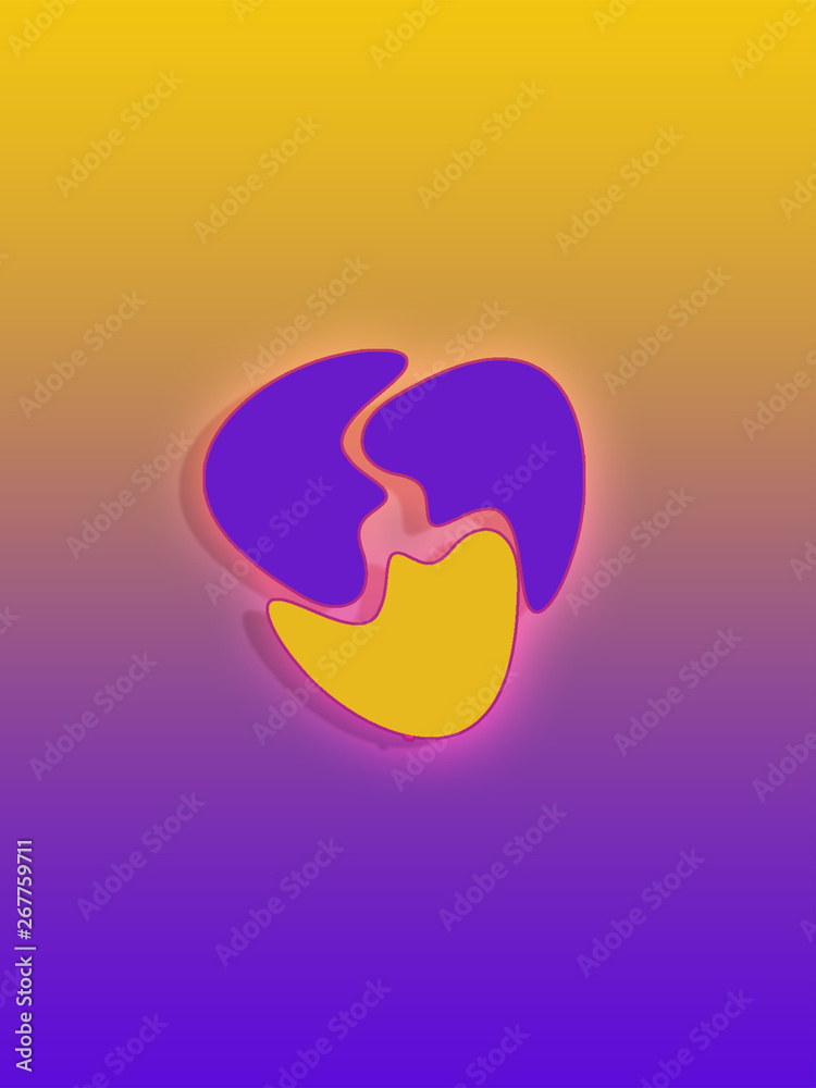 Purple and yellow insteresting objects Purple and yellow insteresting objects