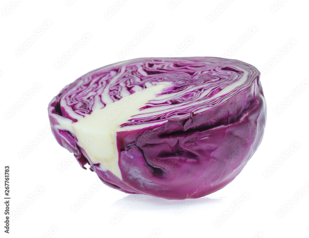 red cabbage isolated on white red cabbage isolated on white
