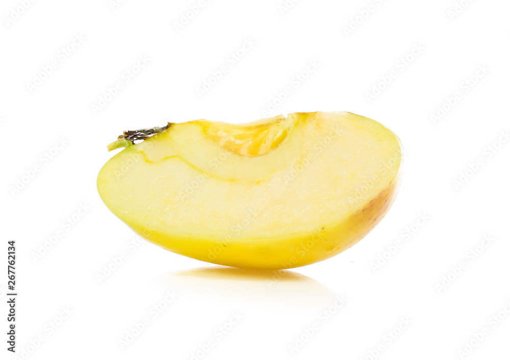 yellow apples isolated