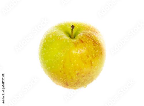 yellow apples isolated