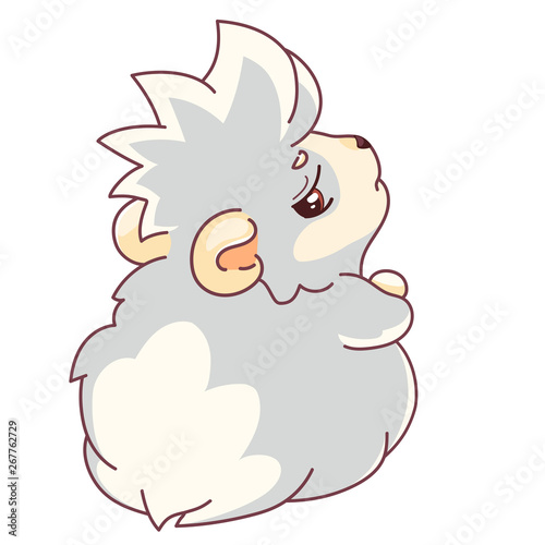 Emoji with an upset pig, offended emoticons, dissatisfied emoji.