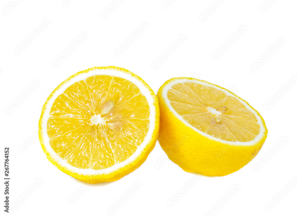 Lemons  white background