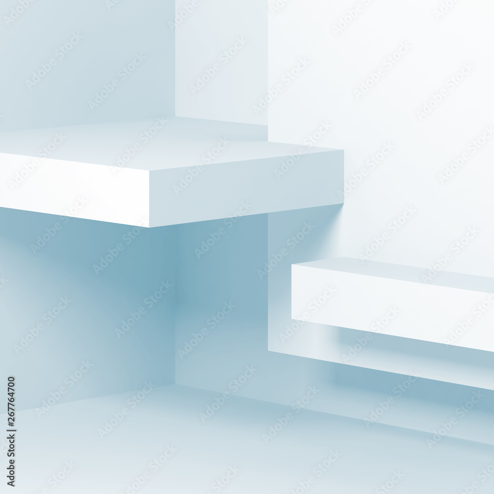 Fototapeta premium Abstract square digital background 3d
