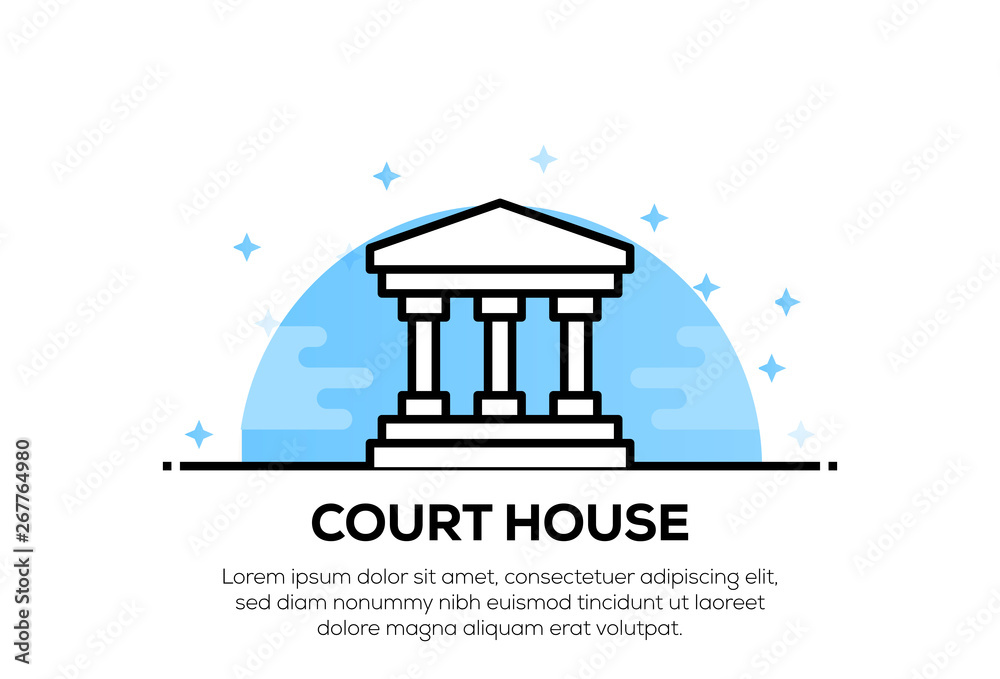 COURTHOUSE ICON CONCEPT COURTHOUSE ICON CONCEPT