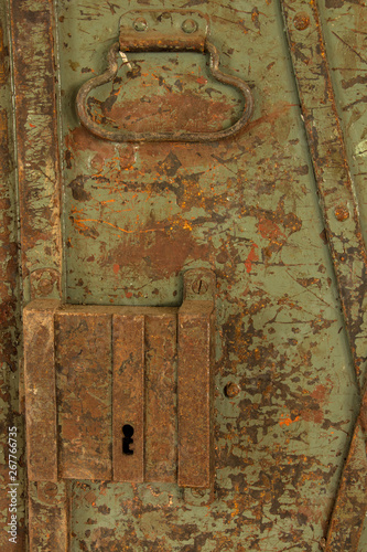 old rustic iron door