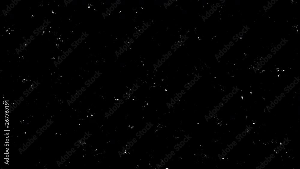 Abstract White Particles Motion With Parallax Effect On Black Background. Moving Dust. Digital Generated Animation. Abstract White Particles Motion With Parallax Effect On Black Background. Moving Dust. Digital Generated Animation.